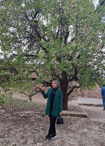 Yeşil blazer ceket - Görsel 2