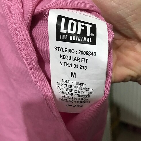 m Beden pembe Renk loft gömlek