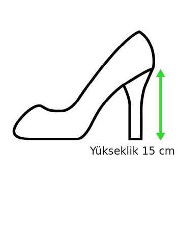 Bej Süet Platform Topuklu Kadın Abiye Ayakkabı - Görsel 6