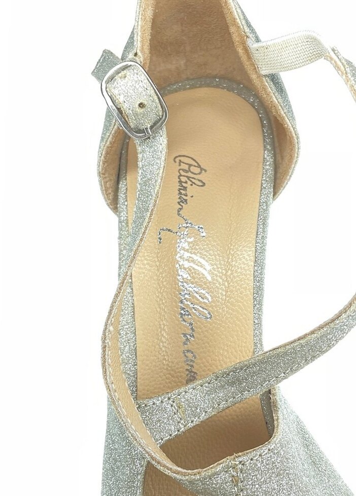 Bej Süet Platform Topuklu Kadın Abiye Ayakkabı - Görsel 5