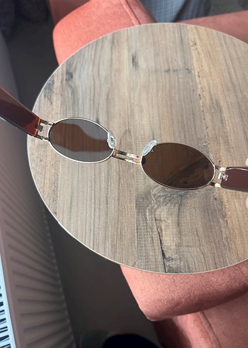 Vintage Kahverengi Tokalı Kadın Güneş Gözlüğü - Görsel 6