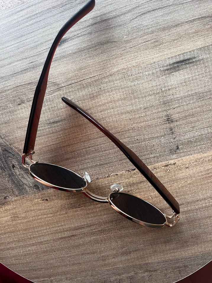 Vintage Kahverengi Tokalı Kadın Güneş Gözlüğü - Görsel 2