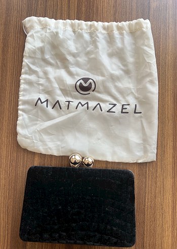 Matmazel Siyah Kadife Mini Canta