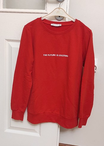LC Waikiki kiremit Baskılı Kadın Sweatshirt