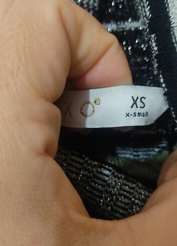 xs Beden gri Renk Boğazlı triko elbise