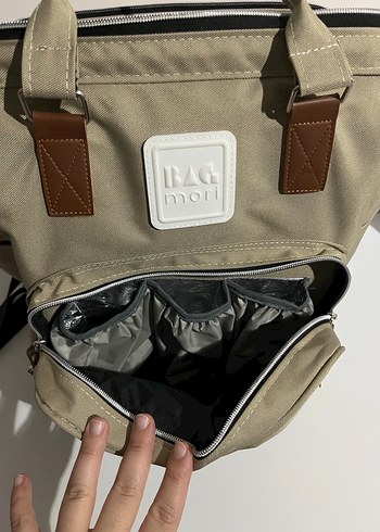 Bej Baskılı Bebek Çantası - Görsel 4