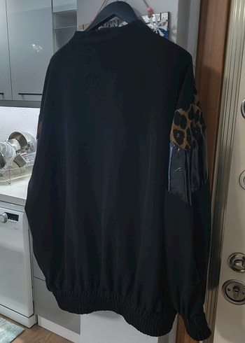 Kahverengi Leopar Desenli Kadın Ceket - Görsel 3