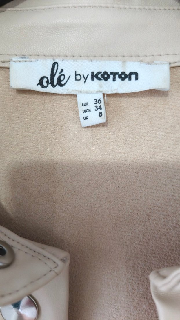 Bej Düğmeli Midi der Kadın Gömlek - Görsel 2