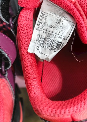 Kız Çocuk Renkli Baskılı Spor Ayakkabı - Görsel 5