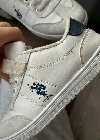 Gri Detaylı Beyaz Erkek Çocuk Spor Ayakkabı - Görsel 3