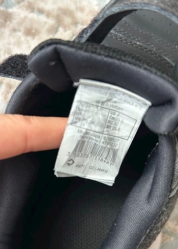 Erkek Çocuk Siyah Gri Cırt Cırtlı Sneakers - Görsel 4