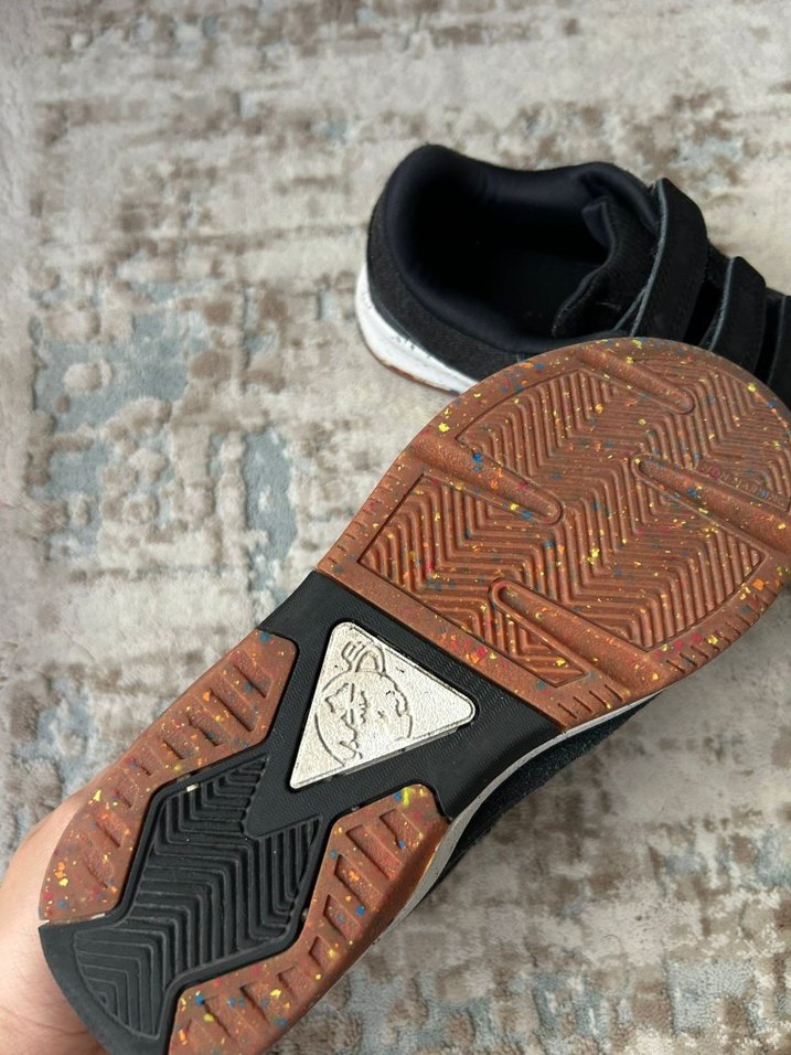 Erkek Çocuk Siyah Gri Cırt Cırtlı Sneakers - Görsel 3