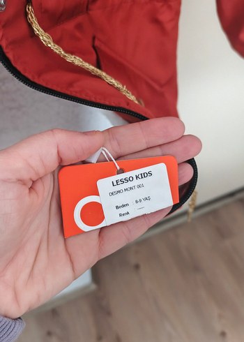 Kürk Detaylı kiremit rengi  Mont - Görsel 5