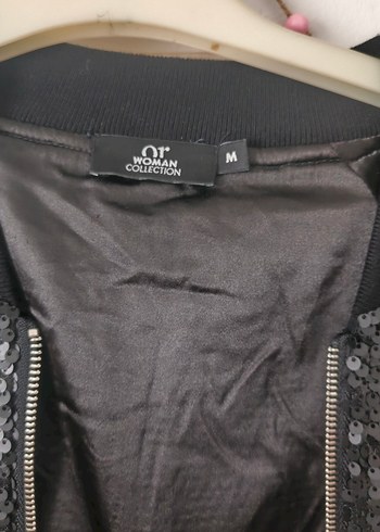 Kadın Parlak Gri Ceket - Görsel 3