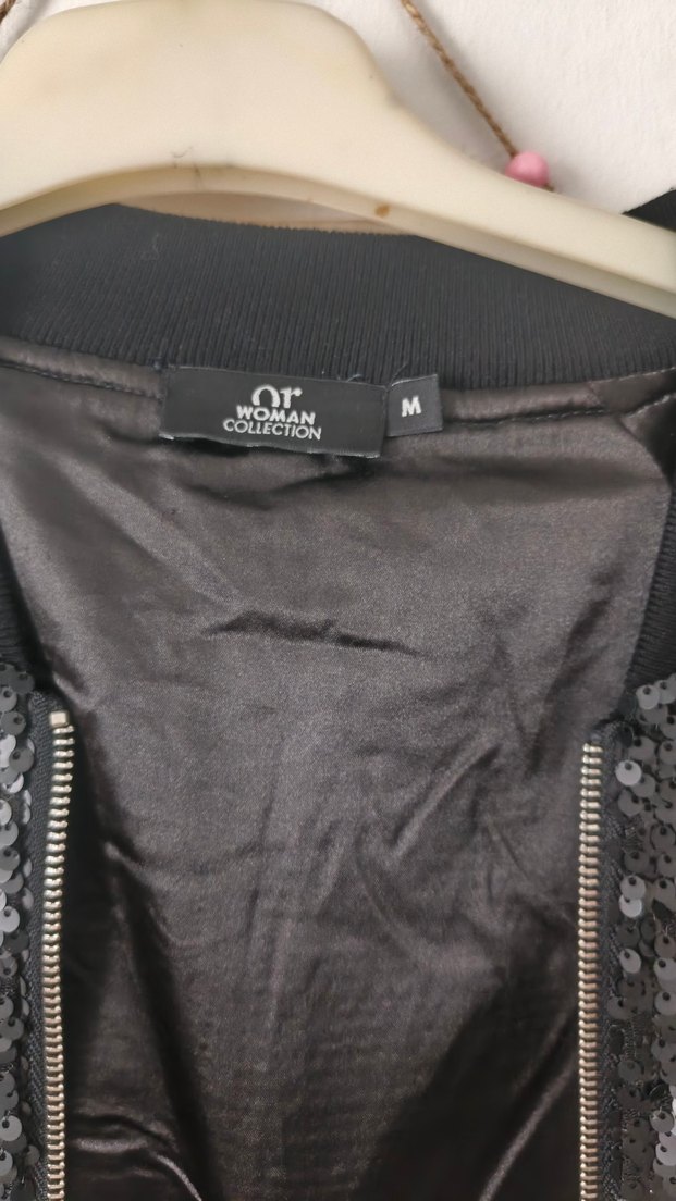 Kadın Parlak Gri Ceket - Görsel 3