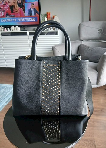 Beymen Siyah Deri Tokalı Kadın Çanta - Görsel 2