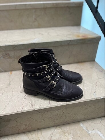 Kahverengi deri bot - Görsel 2