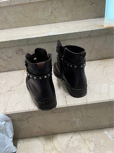 Kahverengi deri bot - Görsel 7