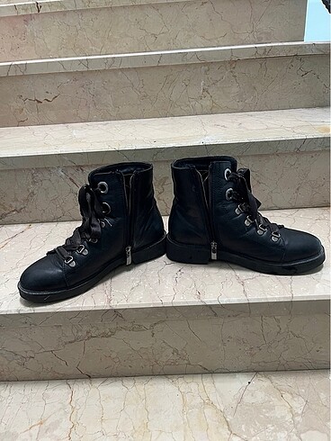 Siyah deri bot - Görsel 7