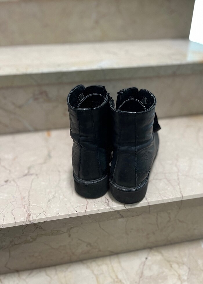 Siyah deri bot - Görsel 4