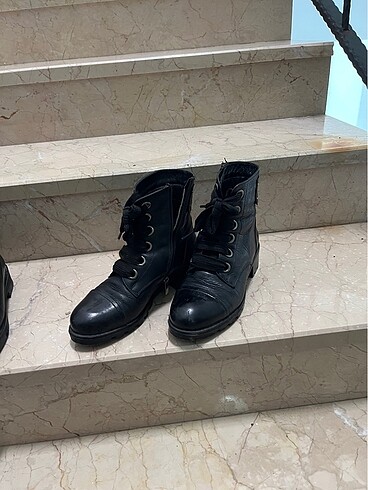 Siyah deri bot - Görsel 3
