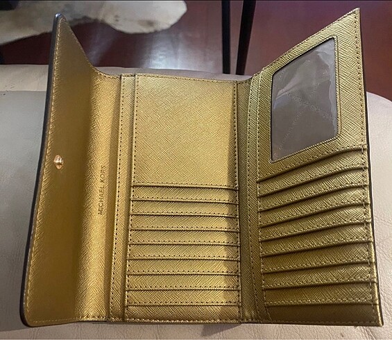  Beden altın Renk Orijinal Michael Kors cüzdan