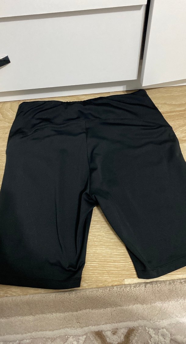 Siyah Kadın Spor şort - Görsel 3