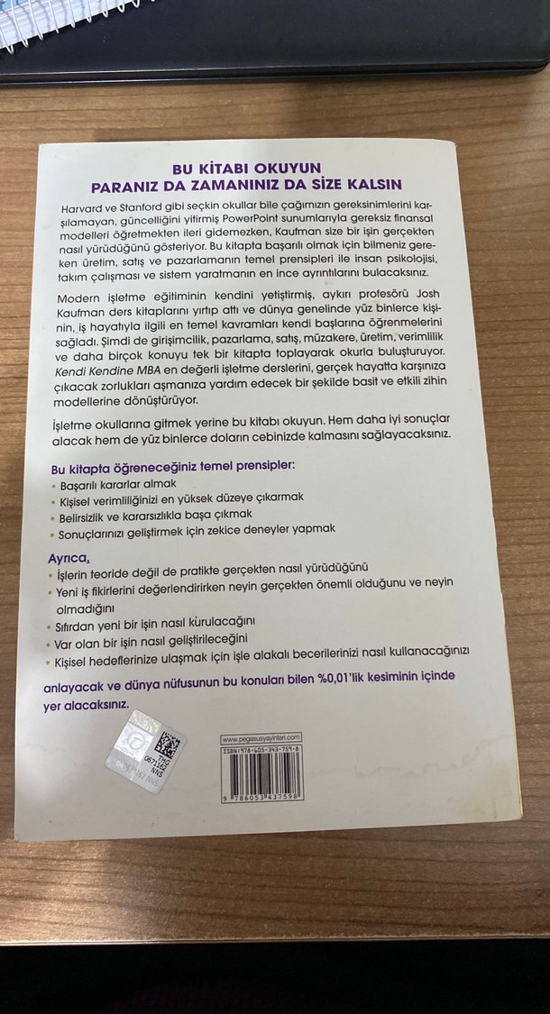 Kendi Kendine MBA - Josh Kaufman - Görsel 2