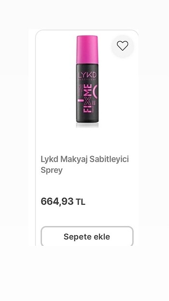 Makyaj sabitleyici LYKD