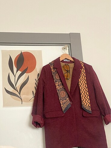 m Beden bordo Renk Bordo blazer ceket