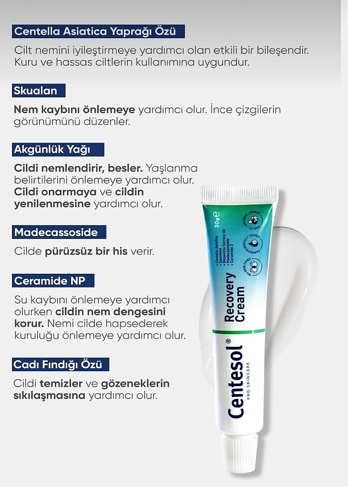 Centesol onarıcı bakım kremi - Görsel 2