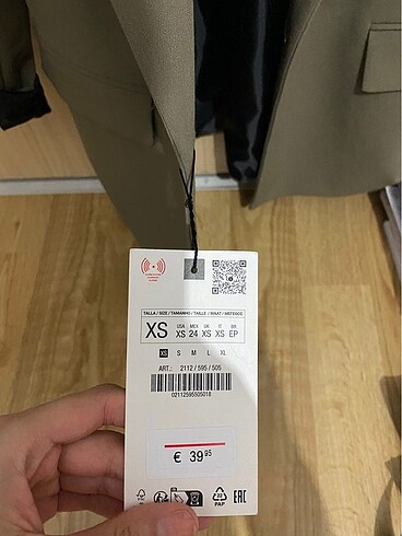xs Beden haki Renk Haki blazer