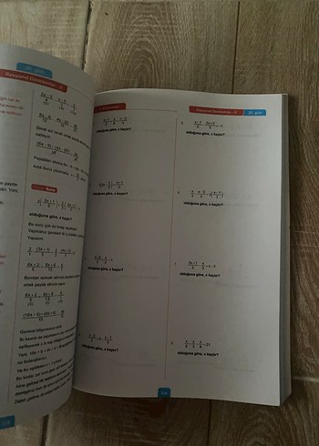 Antrenmanlarla Matematik 1 Kitabı ilk 15-20 sayfası kullanıldı - Görsel 3