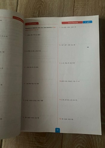 Antrenmanlarla Matematik 1 Kitabı ilk 15-20 sayfası kullanıldı - Görsel 2