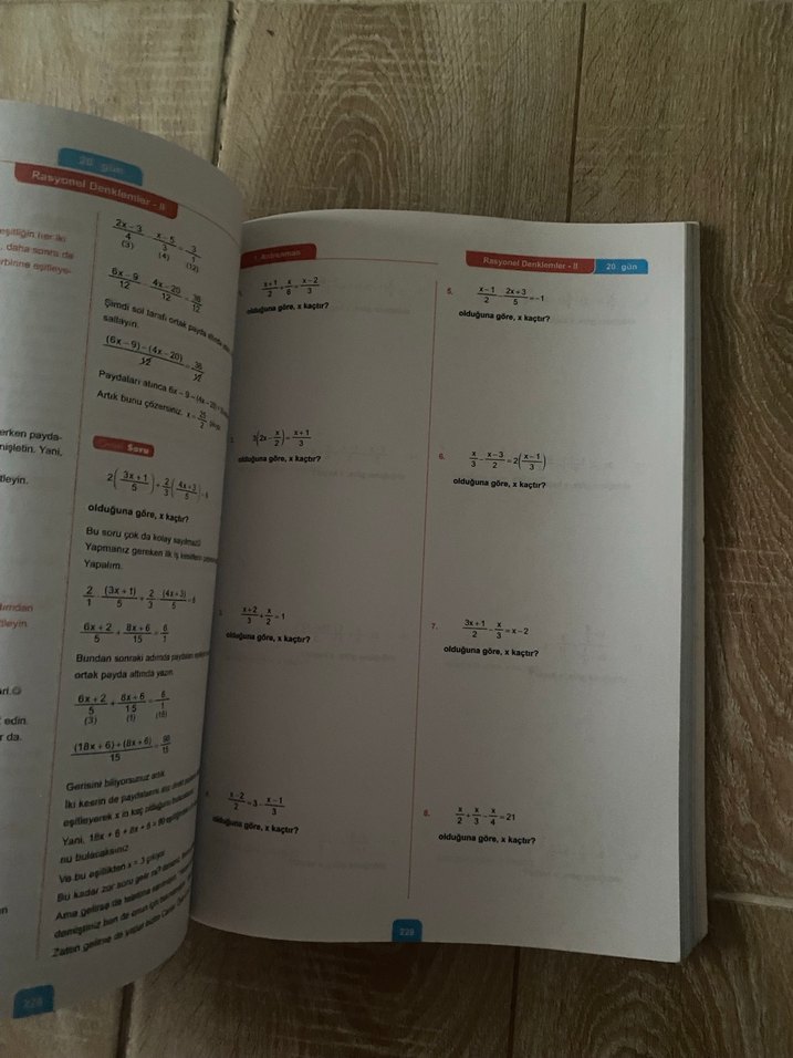 Antrenmanlarla Matematik 1 Kitabı ilk 15-20 sayfası kullanıldı - Görsel 3