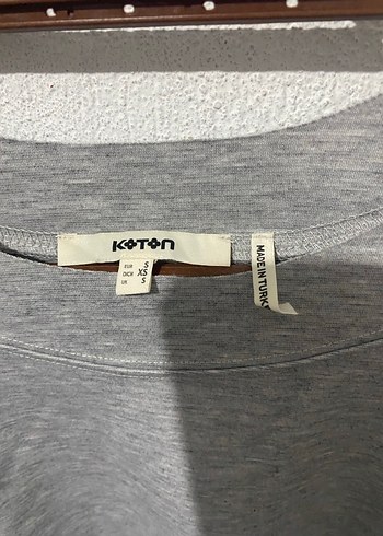 Gri Kadın Keten Salaş Uzun Kollu Kazak - Görsel 2