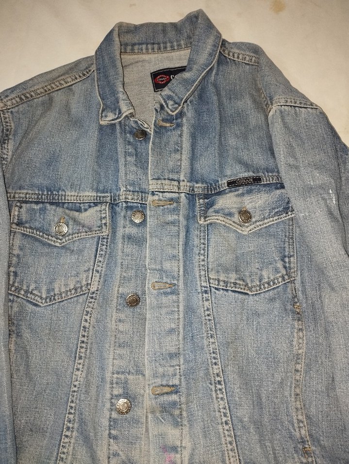 Düğmeli Mavi Kadın kot Ceket - Görsel 2