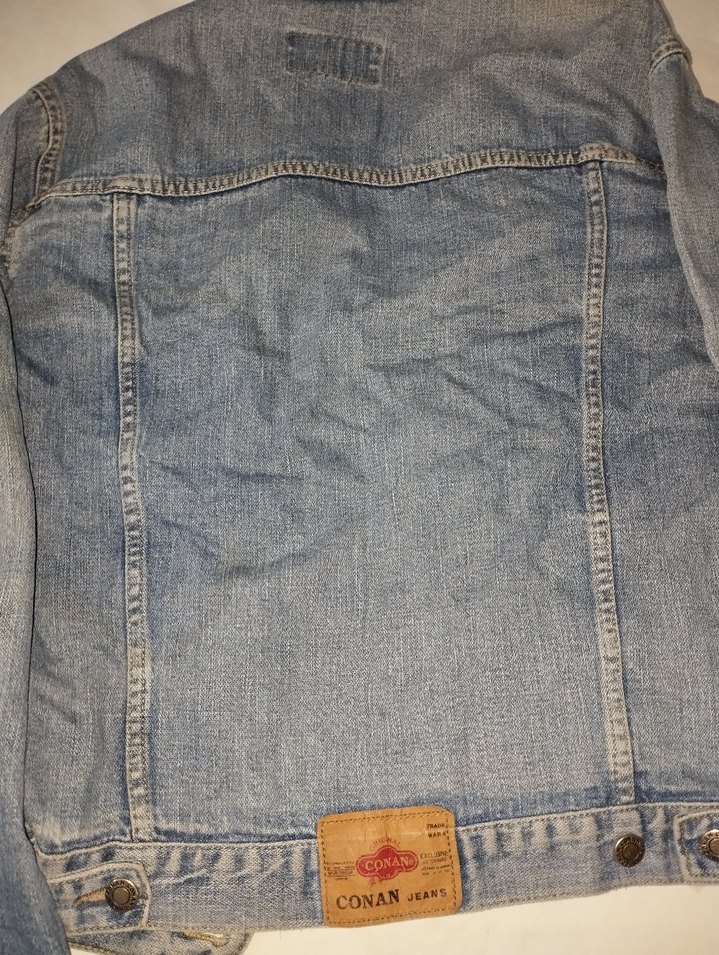 Düğmeli Mavi Kadın kot Ceket - Görsel 3