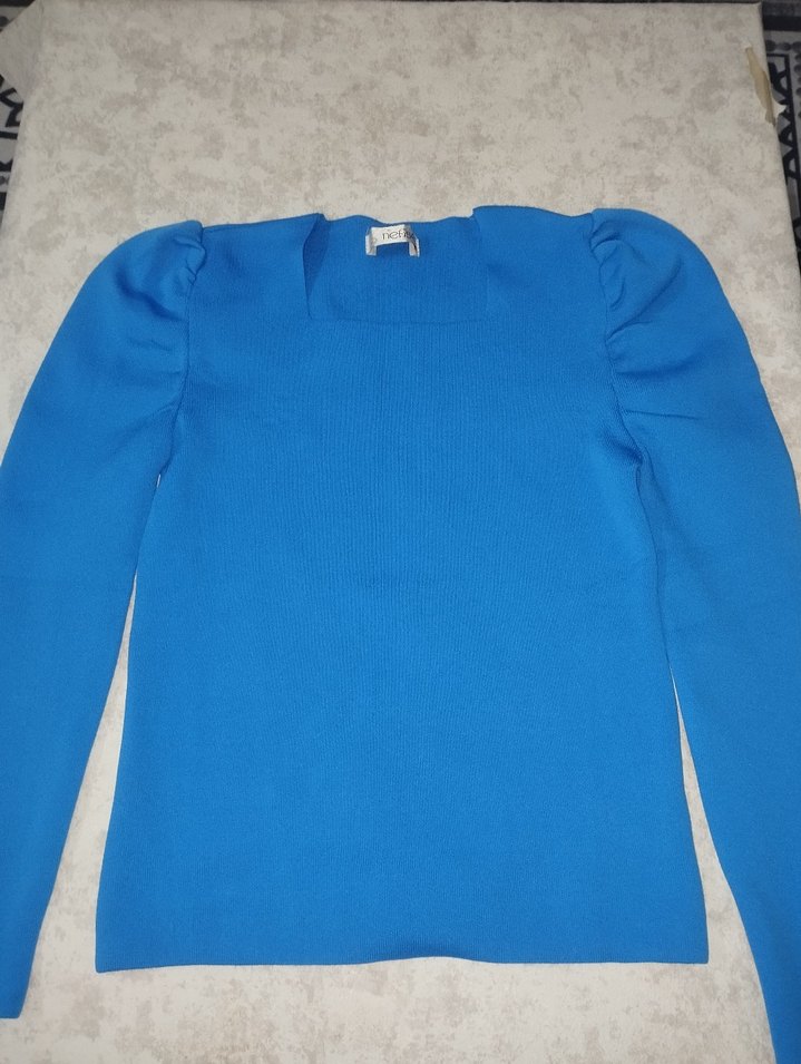 Mavi Kadın Triko Uzun Kollu Kazak - Görsel 2