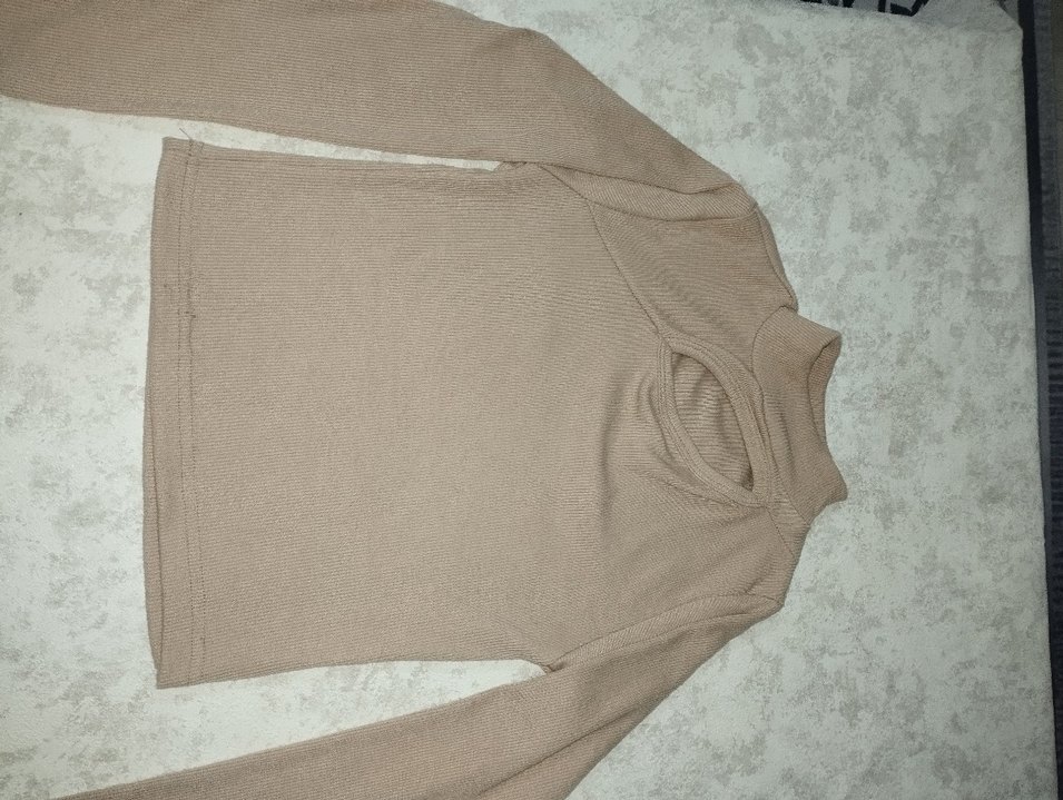 yarım boğazlı uzun kollu mini bady - Görsel 2