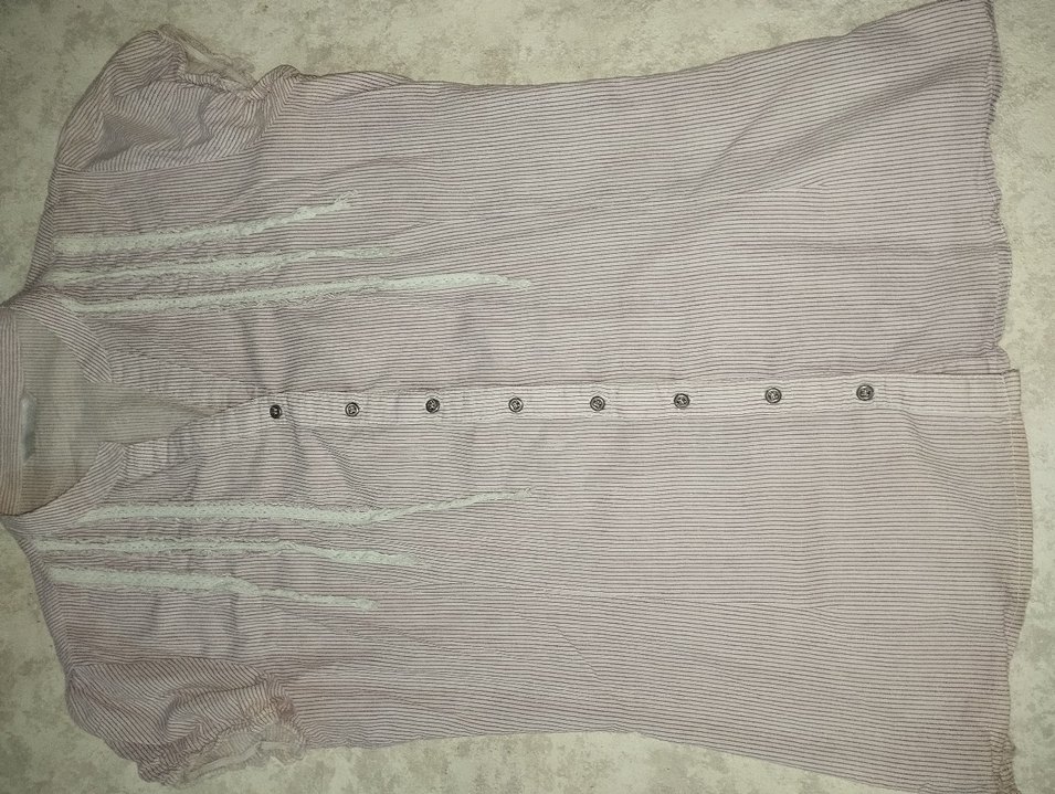 penbe çizgili spor dar kesim gömlek - Görsel 3