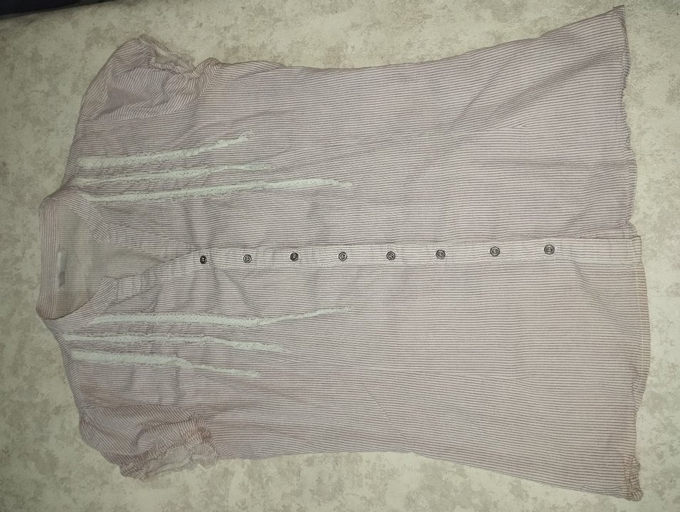 penbe çizgili spor dar kesim gömlek - Görsel 4