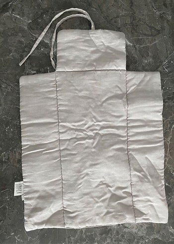 Deux lapin beymen Keten Çocuk Uyku Minderi alt açma örtüsü - Görsel 2