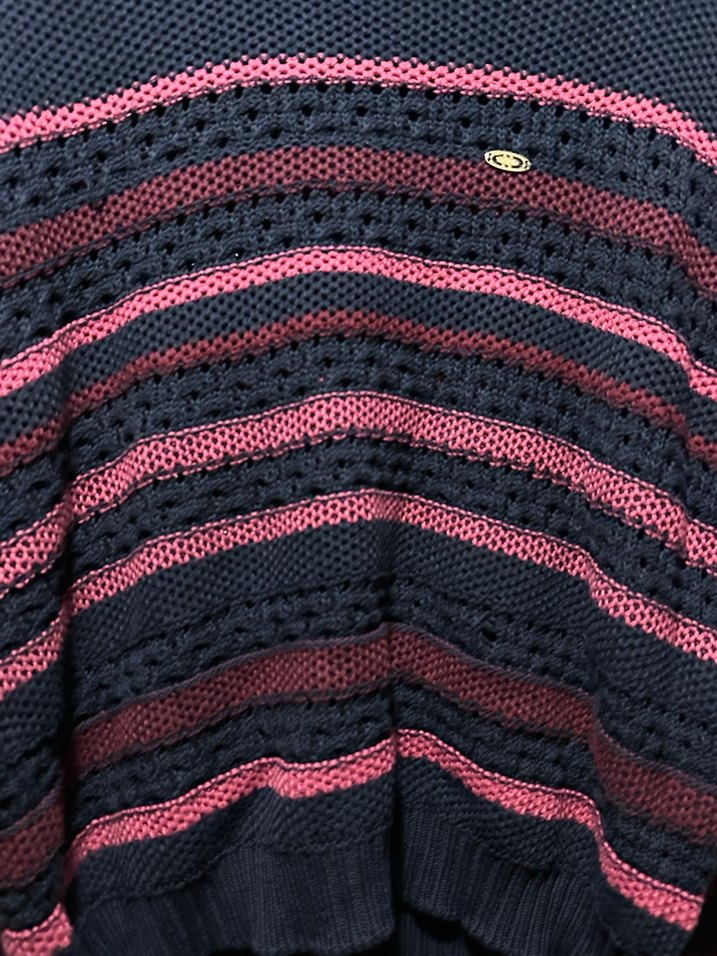 Us polo Çizgili Örgü Kadın Kazak - Görsel 4