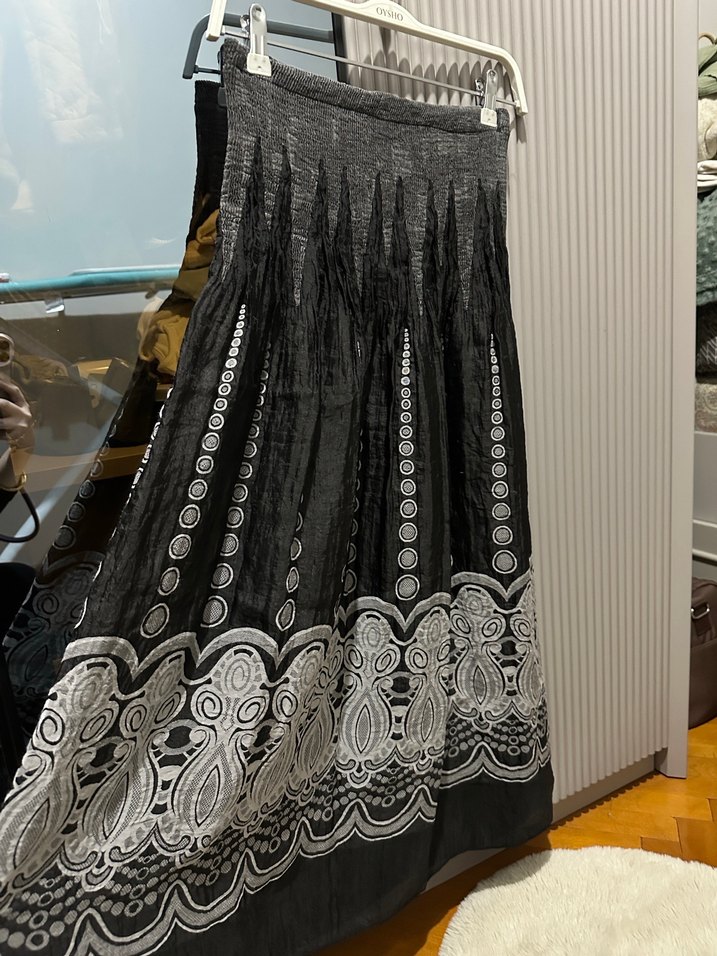 Bohem Desenli Uzun Etek tiril tiril - Görsel 4