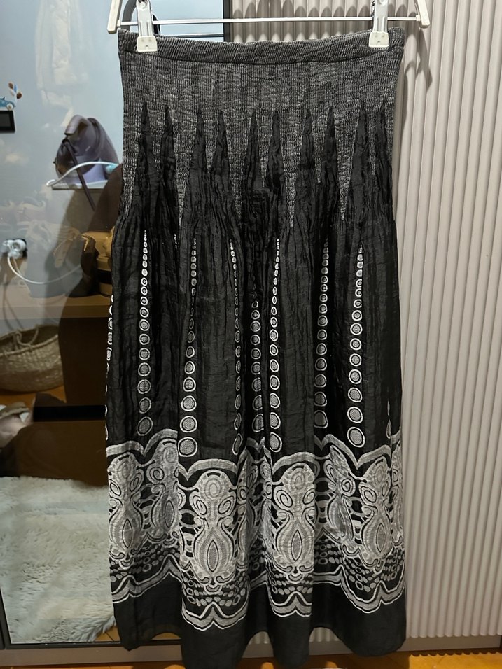 Bohem Desenli Uzun Etek tiril tiril - Görsel 5