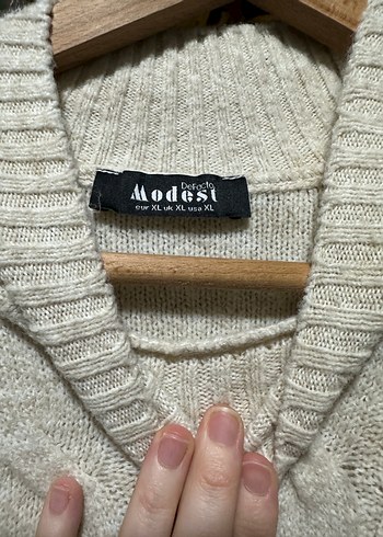 Bohem Uzun Gri Triko Kazak elbise - Görsel 5