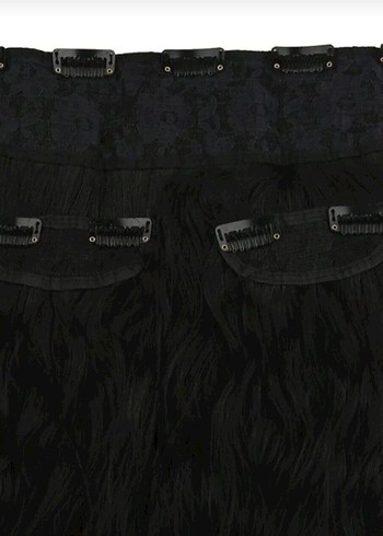 Siyah Fiber Sentetik Saç - Görsel 2