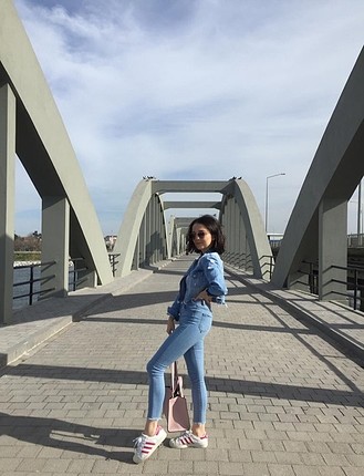 Buz mavisi skinny kot