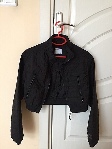 Crop ceket